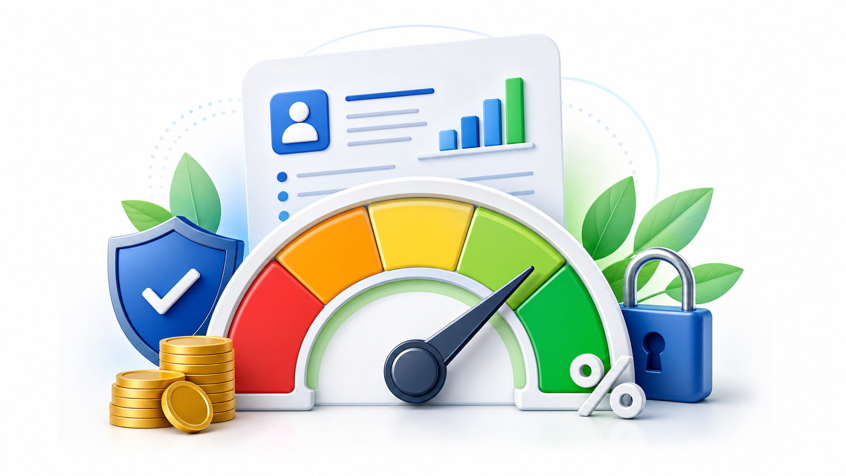 Credit Score CIBIL Range Gauge Status Meter